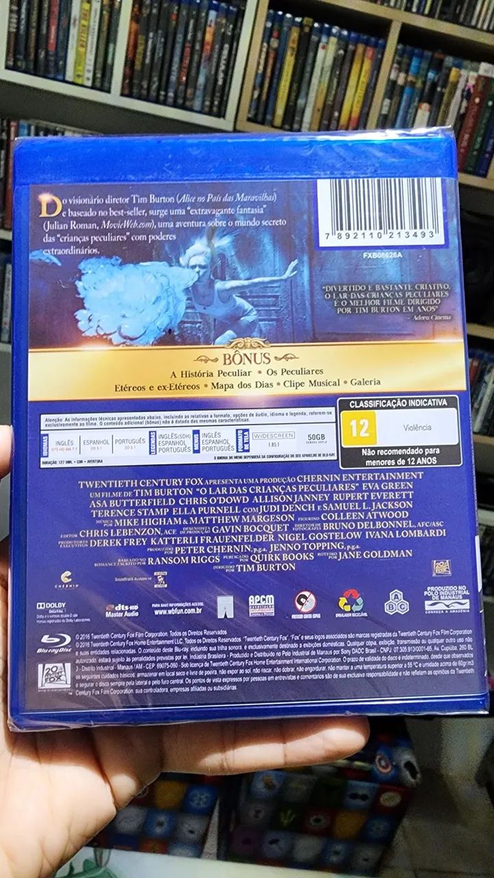 Blu-ray O Lar Das Crianças Peculiares Lacrado  - Foto 2