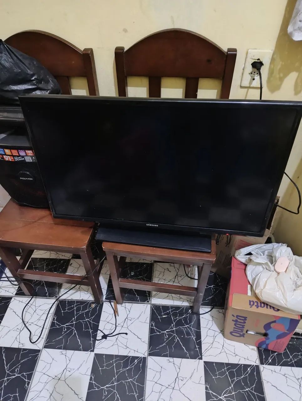 Vendo ou troco tv led 32 polegadas Samsung  - Foto 3