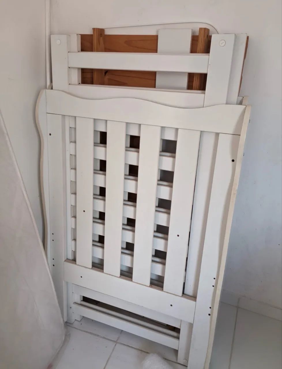 Berço cama com colchão 