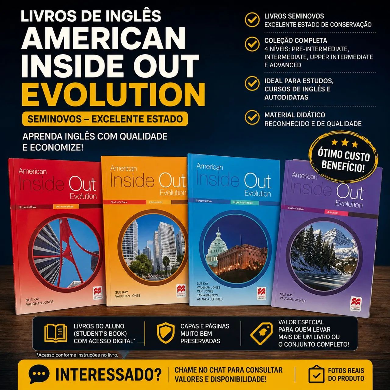 Livros de inglês 4x 