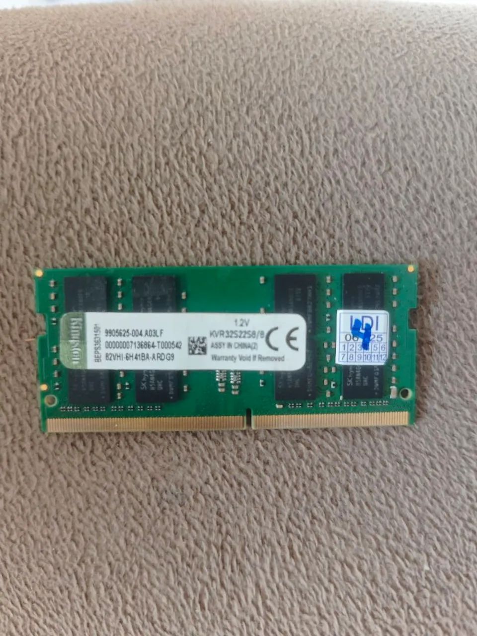 Memória 8GB DDR4 3200MHz Kingston - Memória RAM - Pau Amarelo