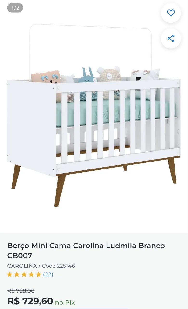 Berço vira cama