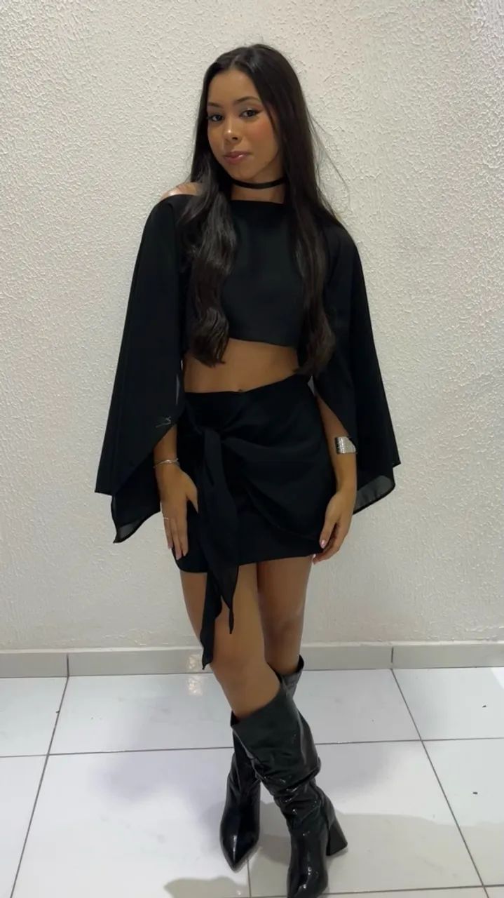Conjunto preto festa 