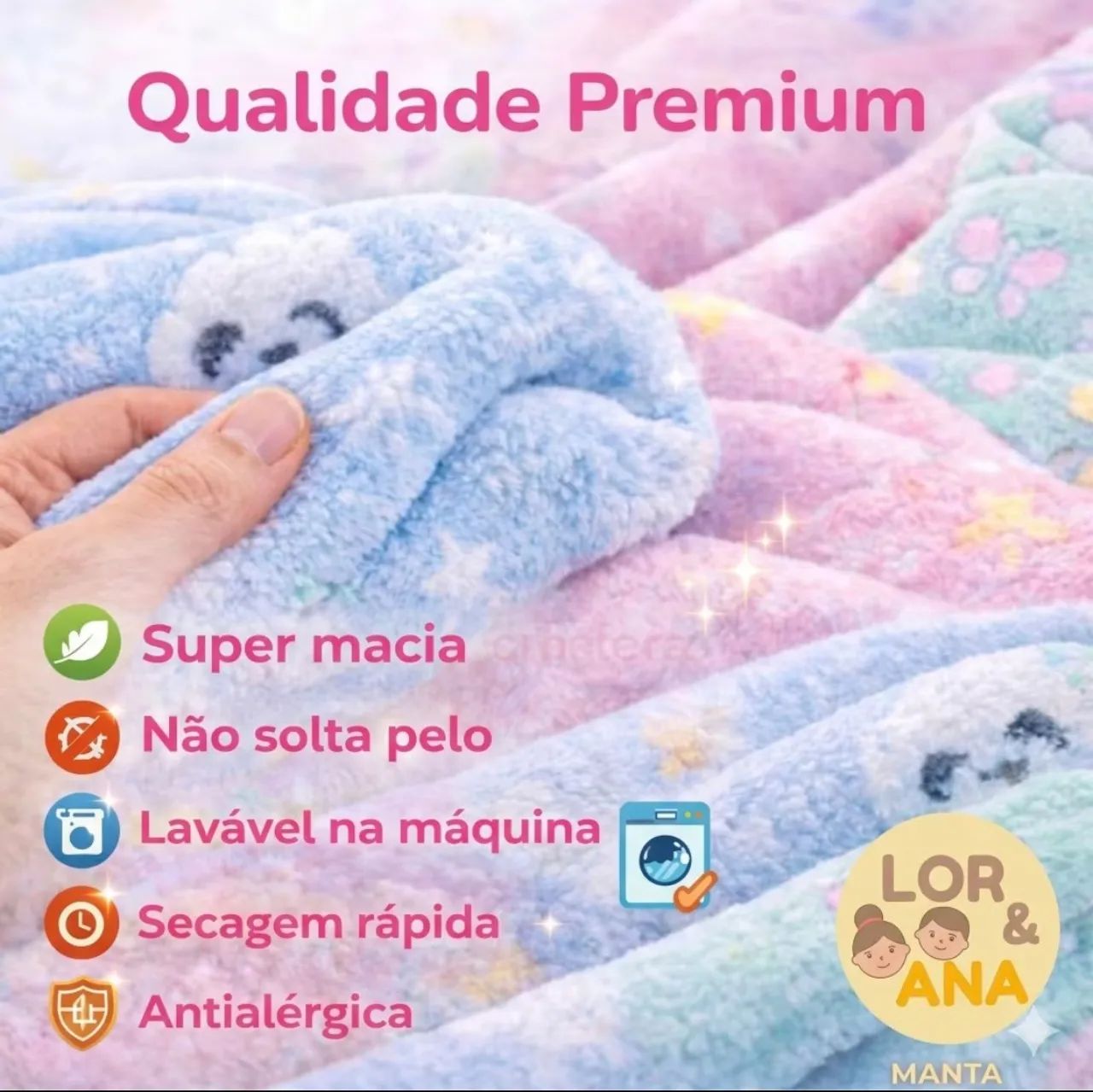 Manta cobertor bebê e pet microfibra cachorro e gato - Foto 4