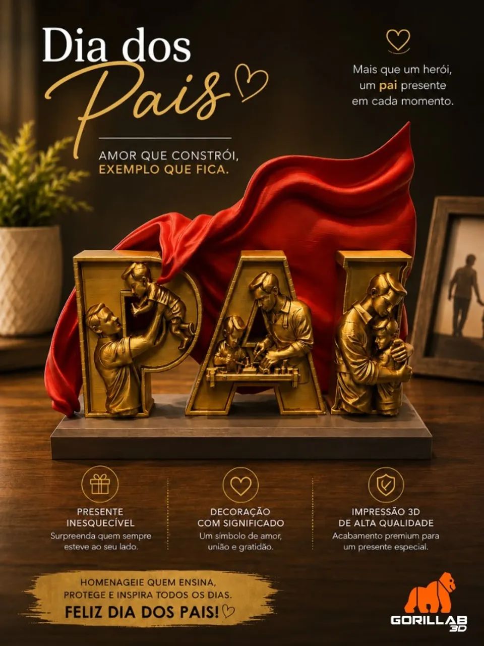 DECORAÇÃO PRESENTE DIA DOS PAIS  