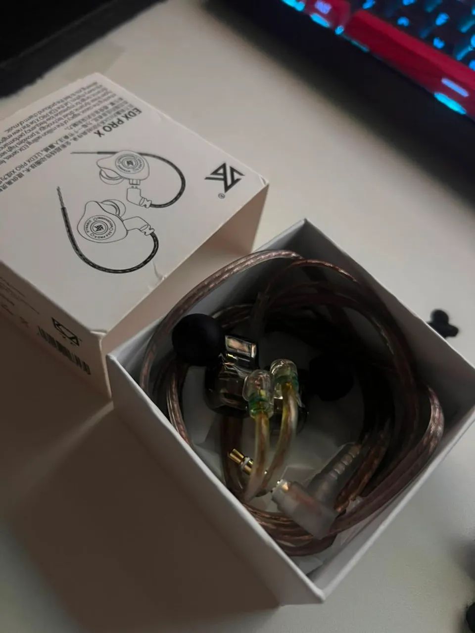 Fones In-Ear KZ EDX PRO X (Transparente) - Foto 2