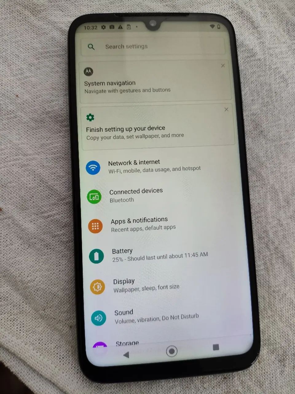 Aparelho celular Motorola g8 plus 64gb