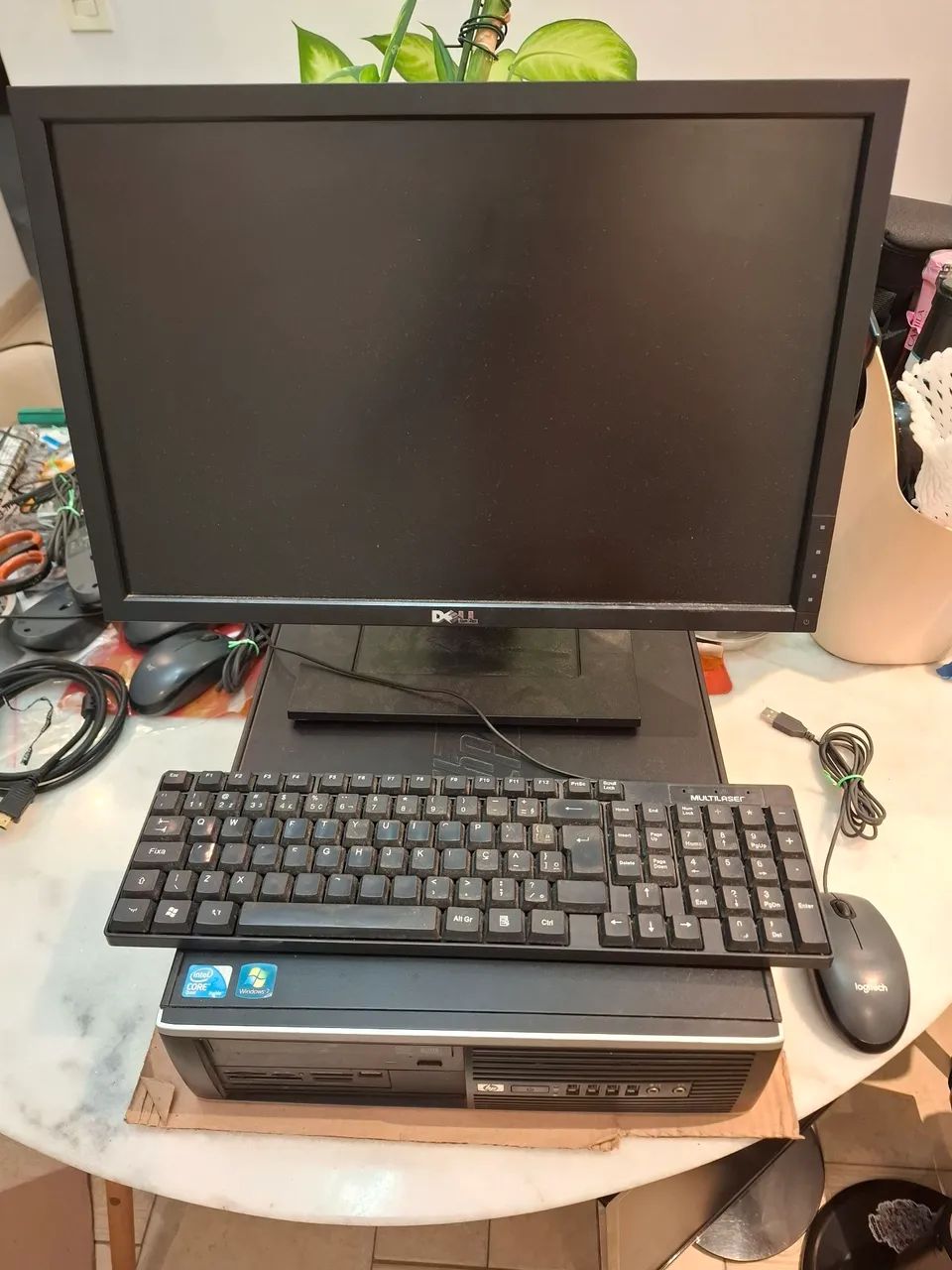 PC completo HP Compaq 6000 Pro SFF Core2 Quad | 8GB RAM | placa de vídeo | Monitor e +