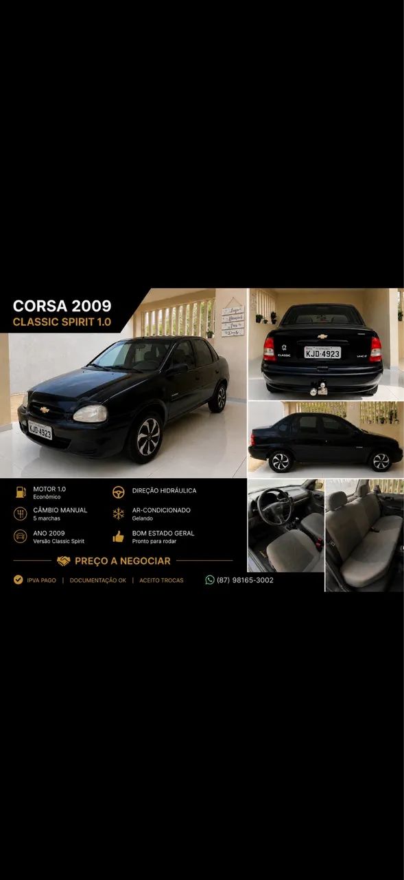 Chevrolet Corsa Corsa Sed Class.Spirit 1.0/1.0 FlexPower 2009