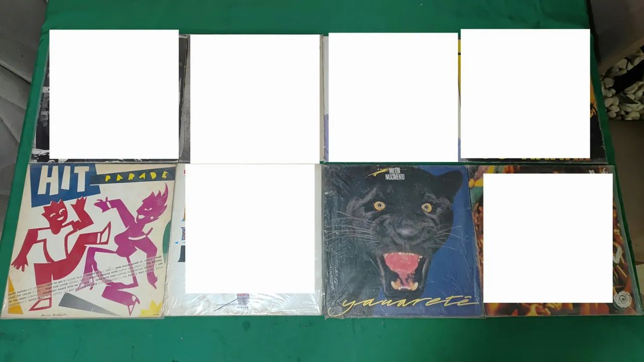 Discos de Vinil LPs - Hit Parade e Milton Nascimento