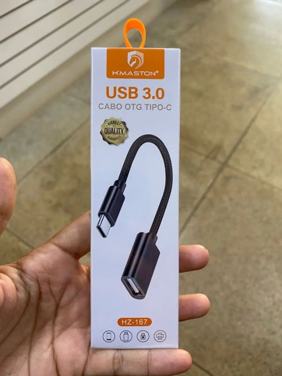 Cabo OTG Tipo-C USB 3.0 H?Maston - Conecte Pendrive e Acessórios
