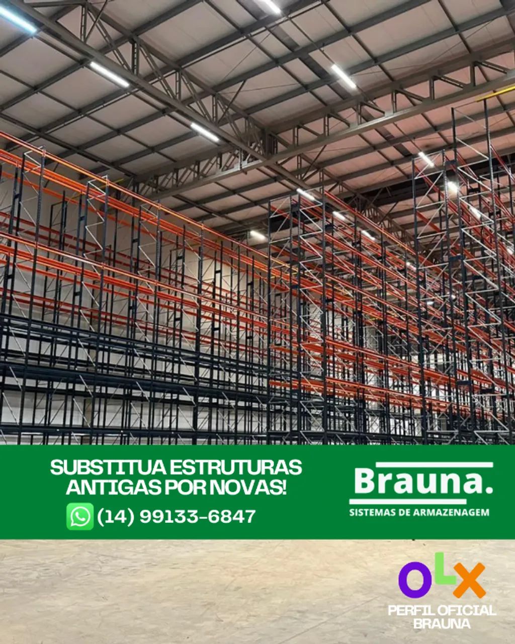 Sistema Porta Paletes Industrial - Todo Brasil