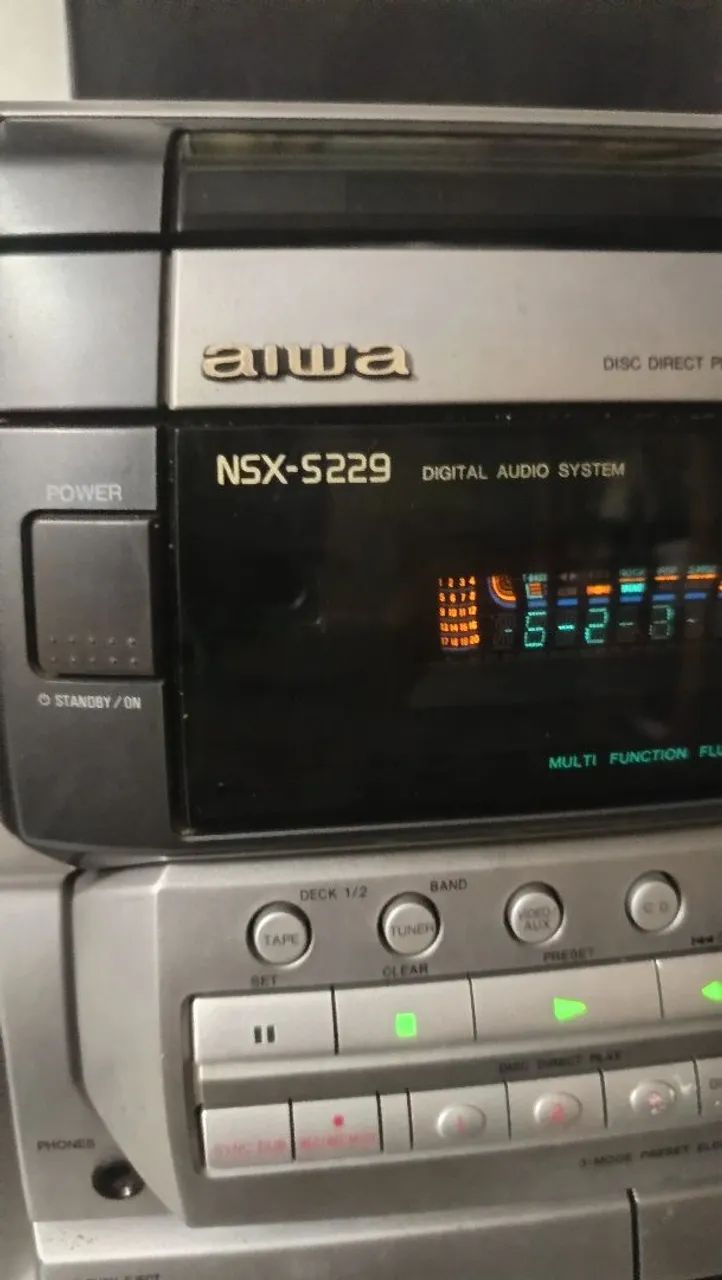 Mini sistem Aiwa com caixas - Foto 5