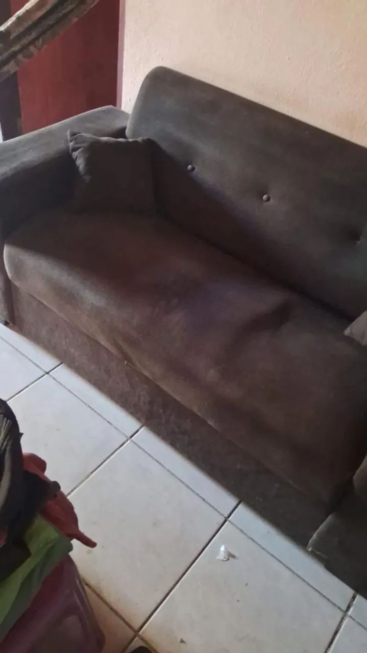 Sofá 2 e 3 lugares com almofadas R$ 280 - Foto 2