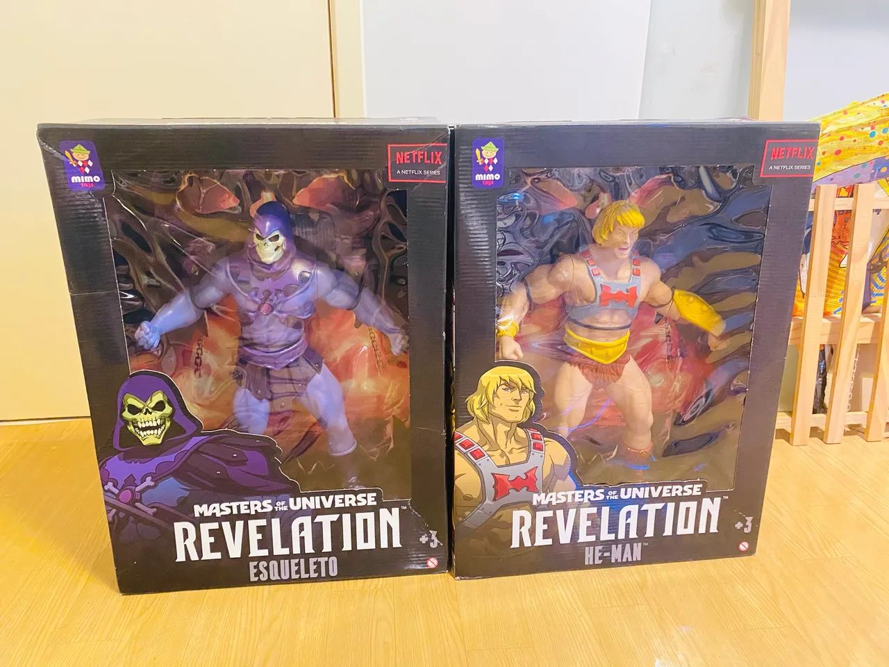 He-man e Esqueleto kit 2 bonecos de 45 cmts