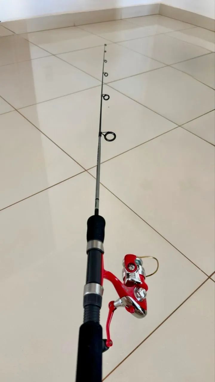 Vara de pesca evolution 6 - 10lb + molinete 