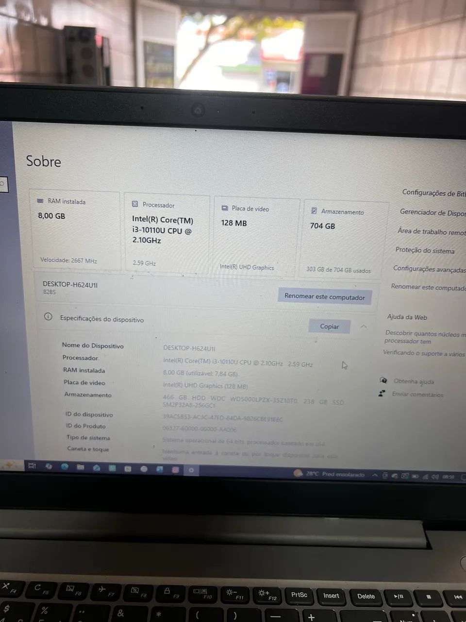 Notebook Lenovo DeaPad i3 10° geração 