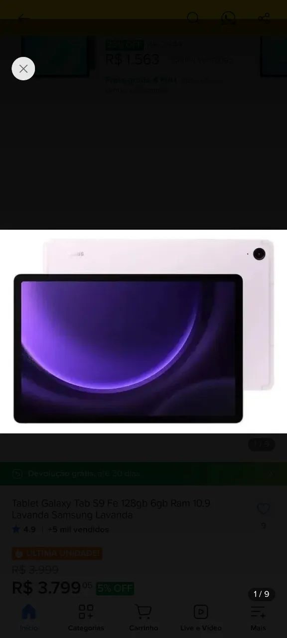TABLET SAMSUNG  - Foto 3