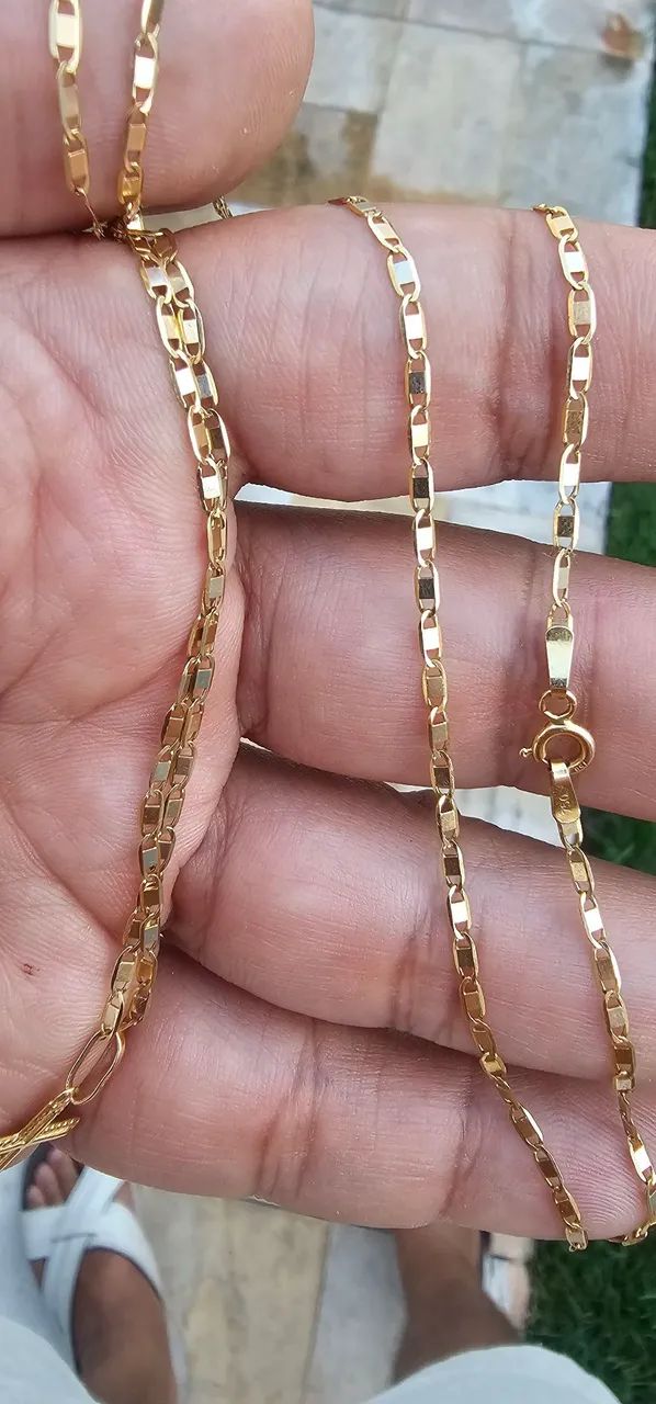 Corrente ouro 18k masculino - Foto 2