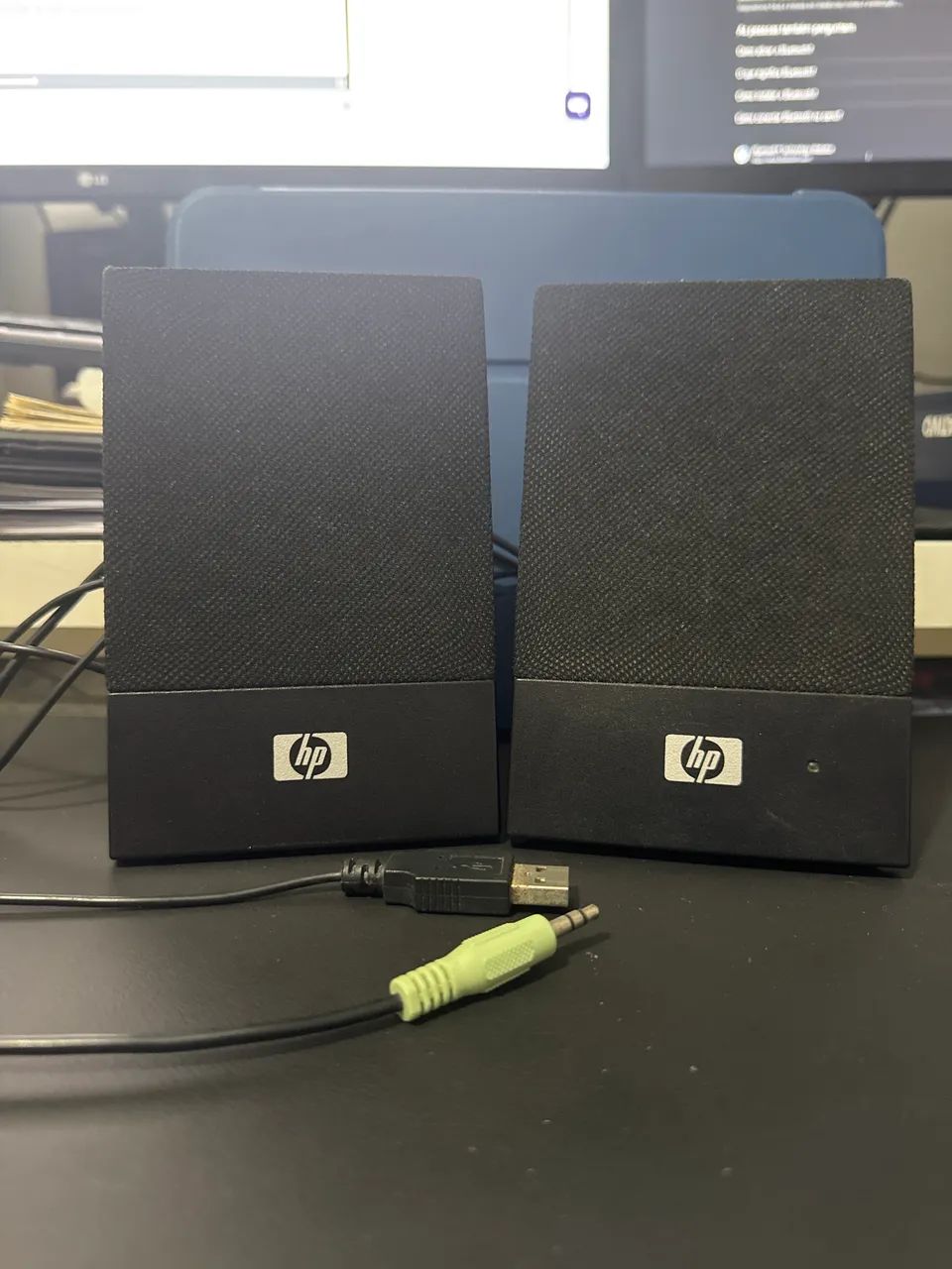 Caixas de Som HP para PD - conexão via USB-A e plug 
