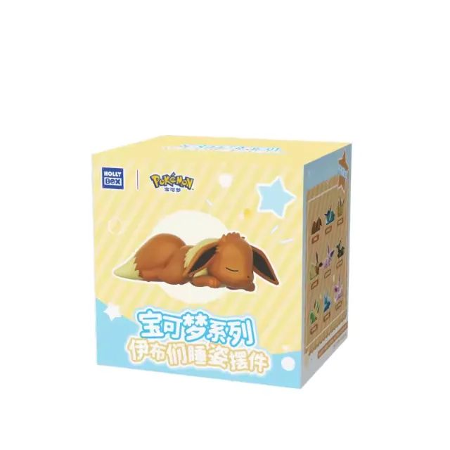 Blind Box Pokemon Eevee Evoluções Sleeping Caixa Cega Figure - Foto 4