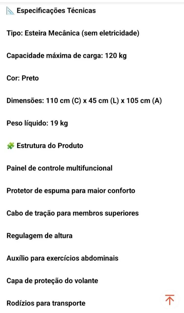 ESTEIRA ERGOMETRICA MONTADA MAIS NUNCA USADA, ESTA NOVA. - Foto 4