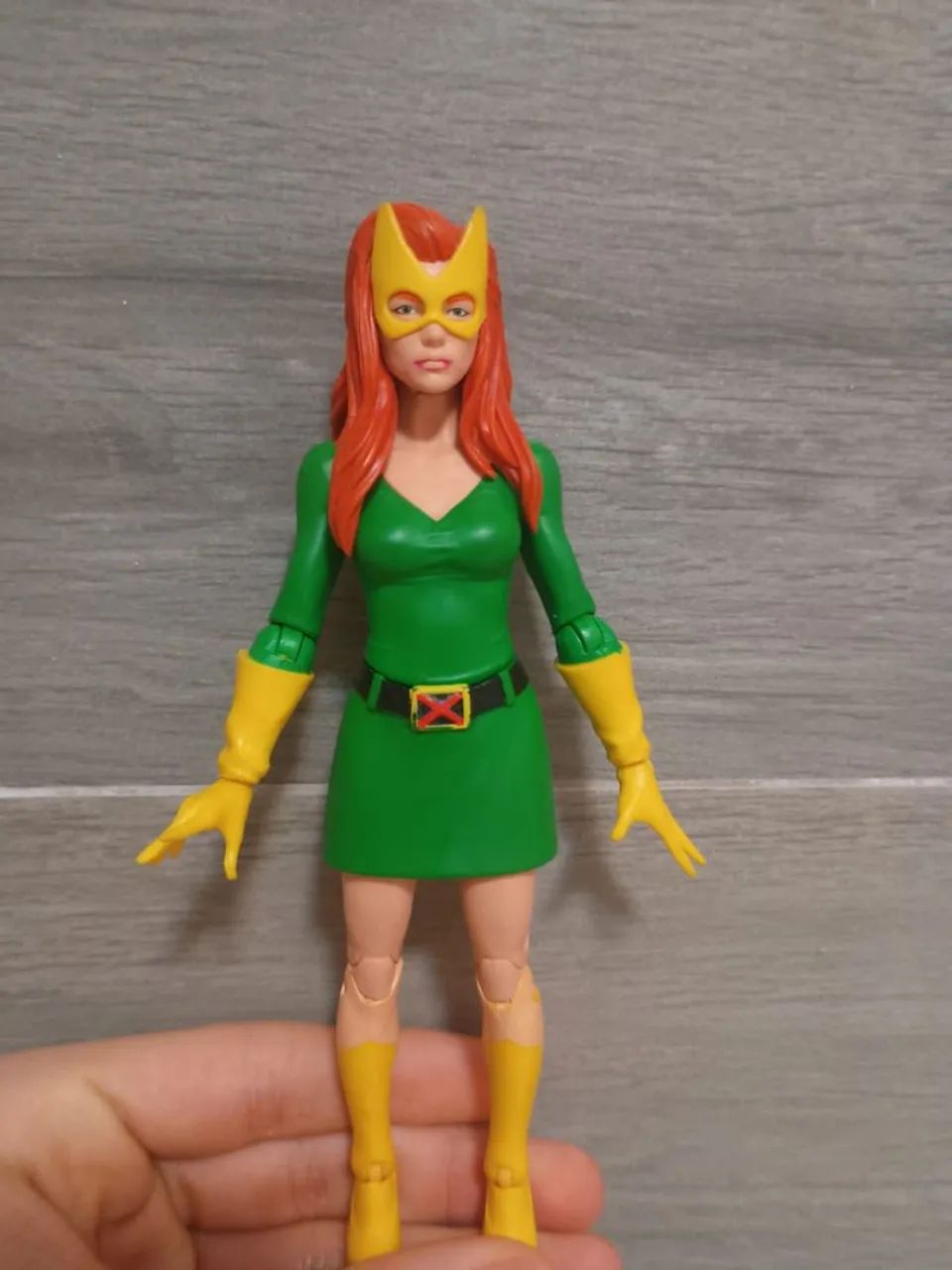 JEAN GREY XMEN MARVEL LEGENDS BONECA COMPLETA COM PEÇA BUFF