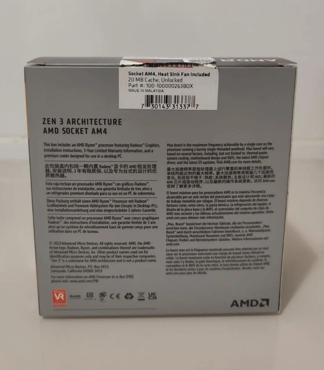 Processador AMD Ryzen 7 5600g 8/16 - Foto 3