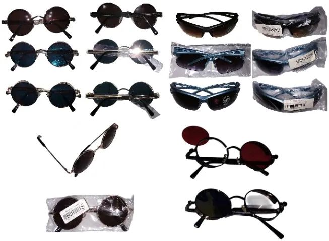 Lote Com 8 Óculos De Sol (John Lennon, SteamPunk e Ciclista) + Brindes - Foto 2