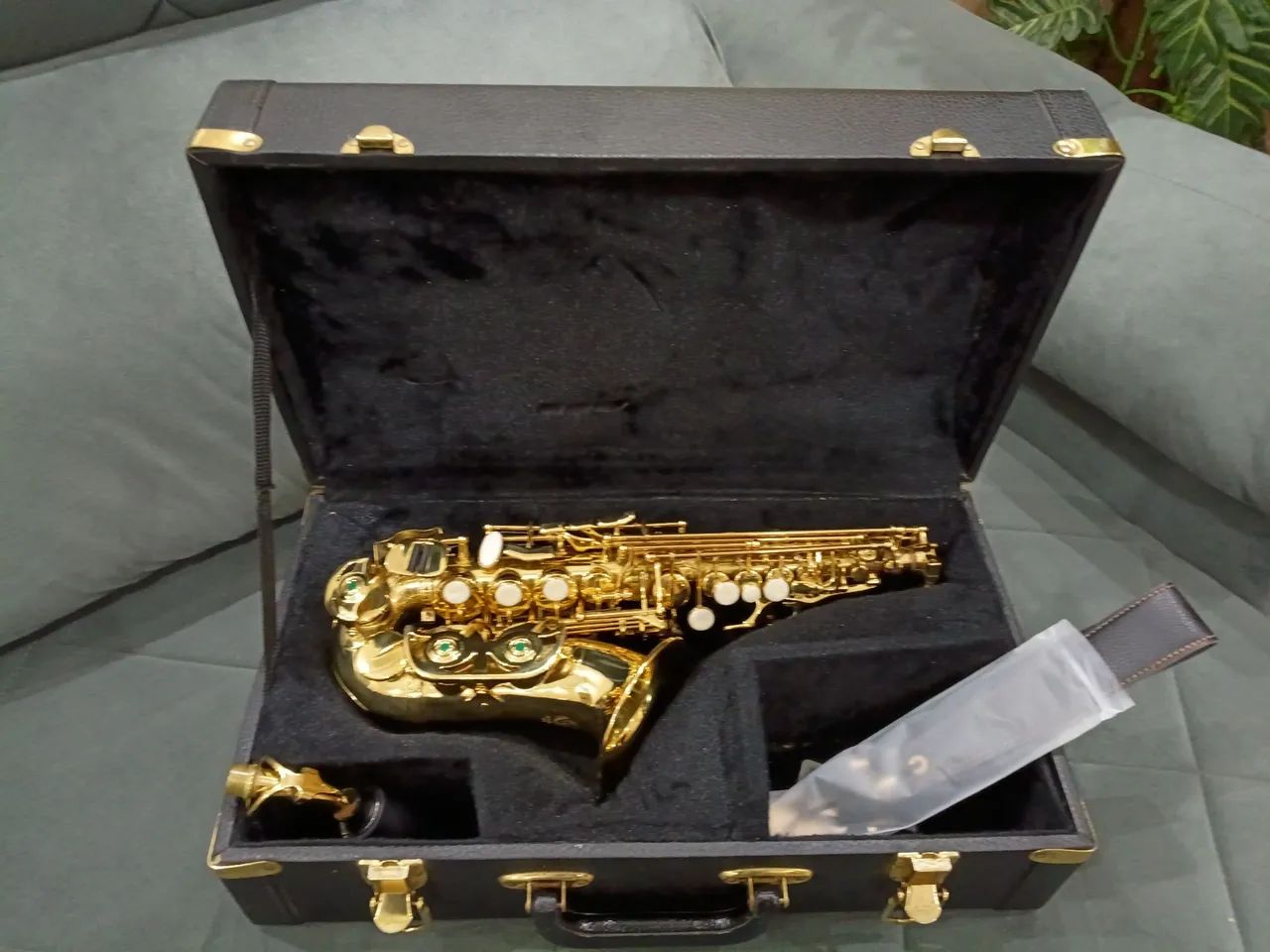 Sax Eagle soprano curvo 508 impecável  - Foto 2