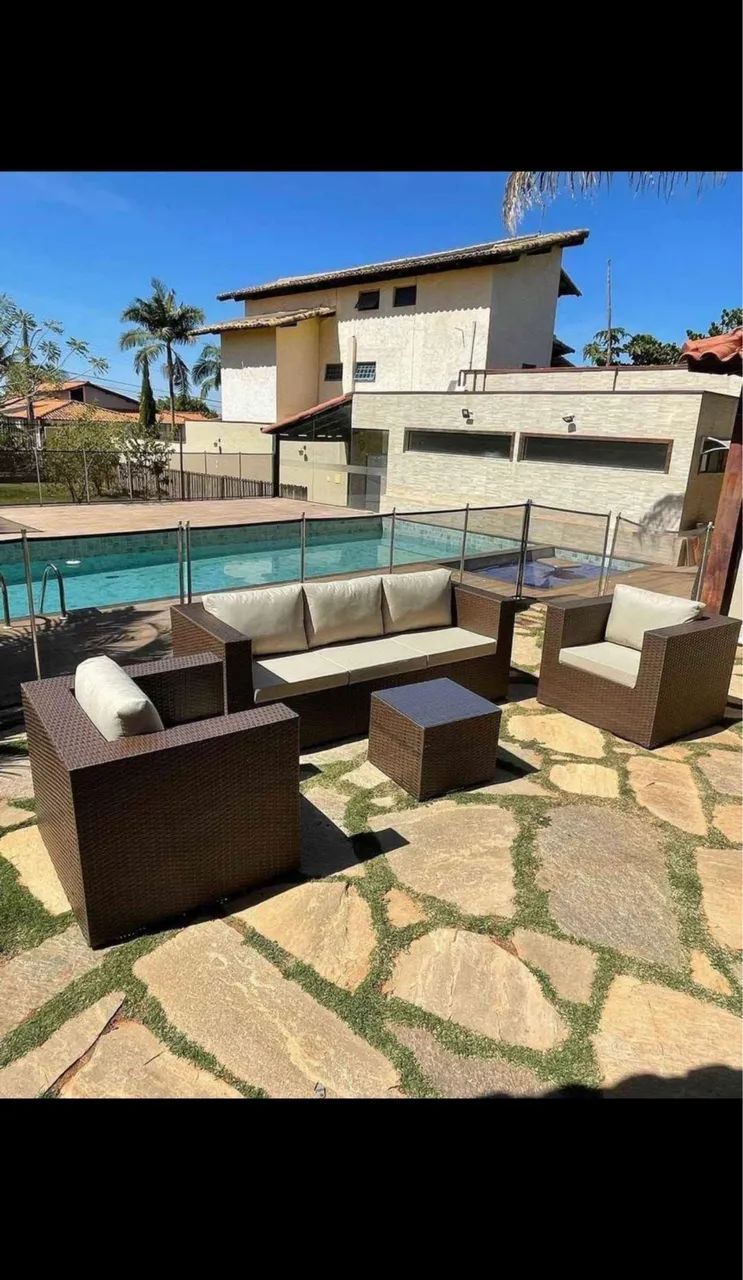 Sofá na Fibra Sintética para Área Externa - Pronta entrega ! - Foto 2