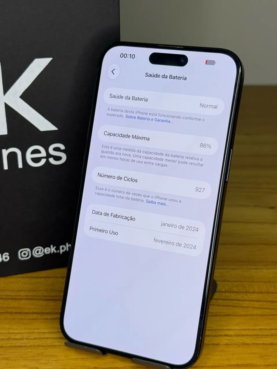 iPhone 15 Pro Max 256Gb - 86% de saúde  - Foto 5