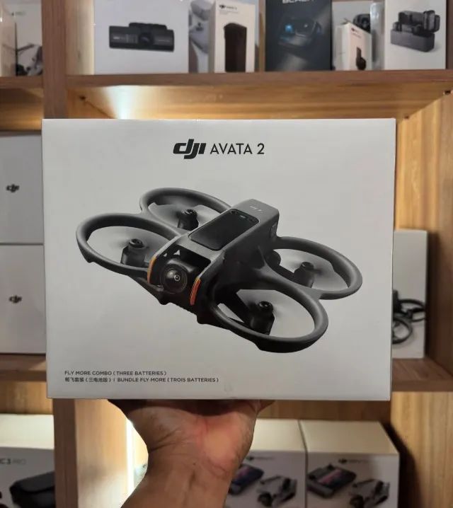 Drone Dji Avata 2 Combo Fly More Novo com NF  - Foto 2