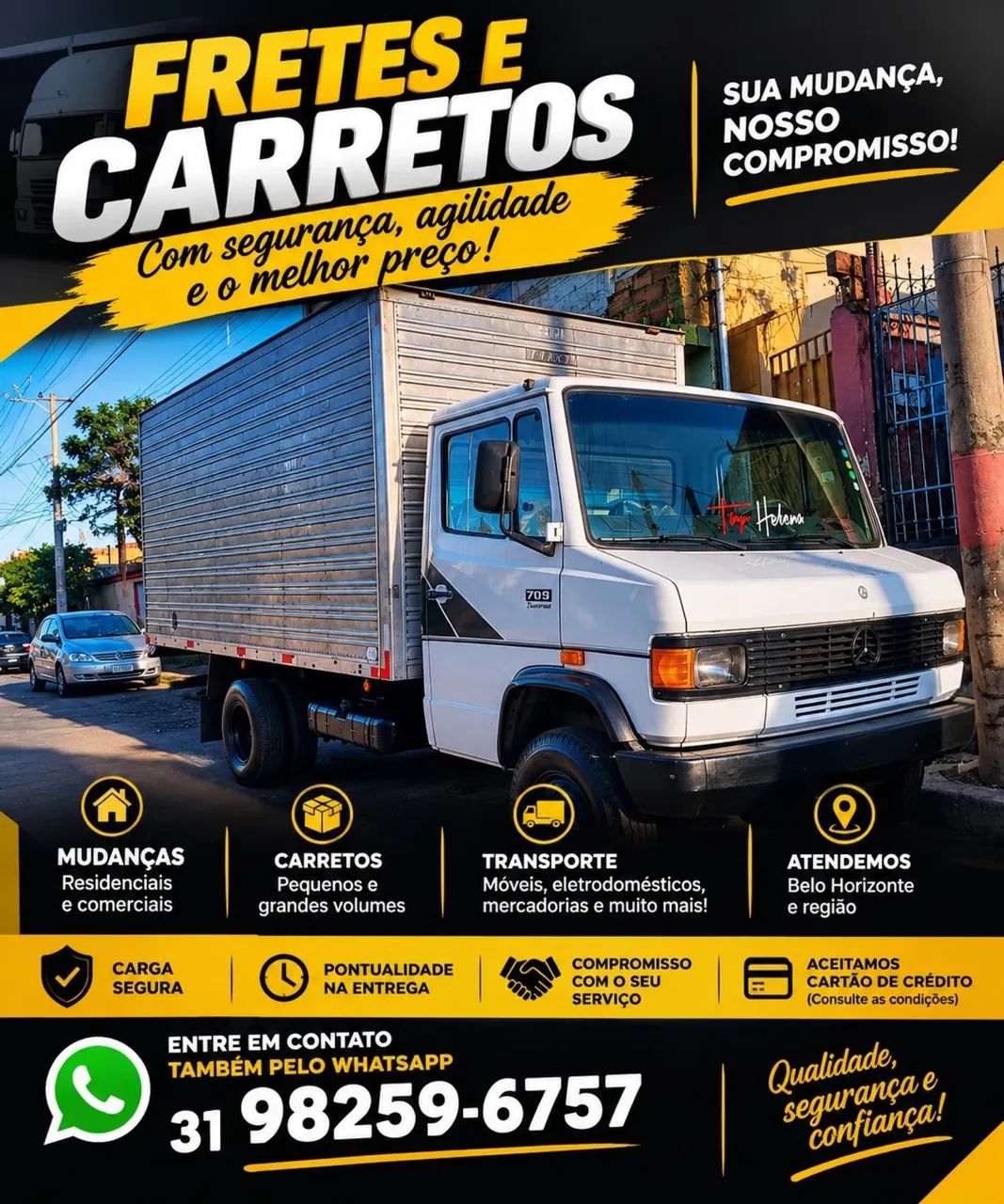 Faço carretos e mudanças: BH e região 