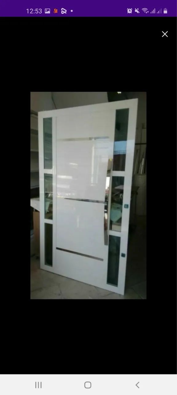 Lindas portas em alumínio branco, preto e bronze. Sofisticadas e modernas. - Foto 3