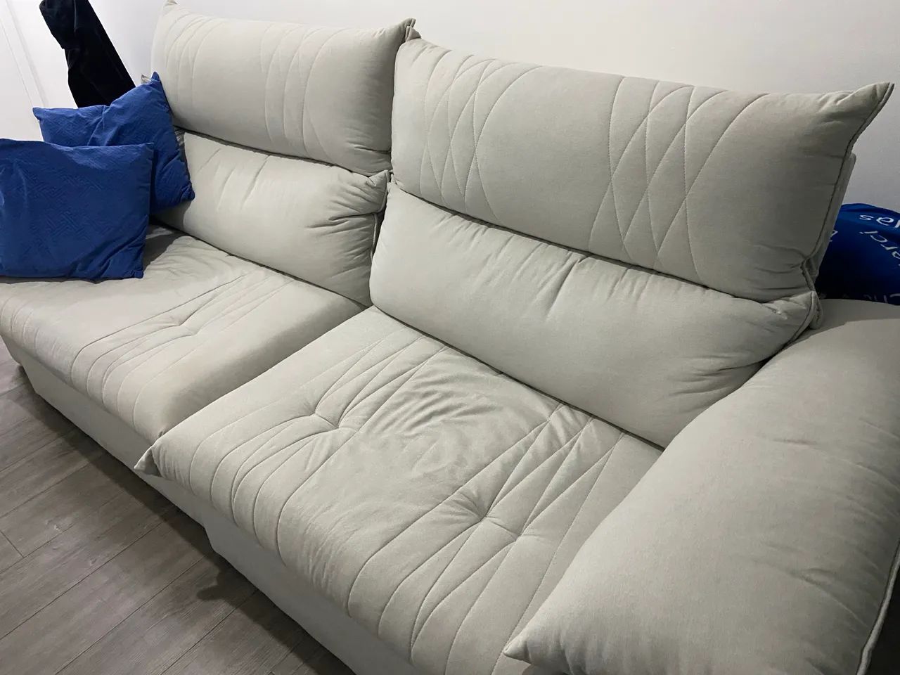 Sofá Premium Semi Novo Retrátil Reclinável com molas ensacadas 2,50m - Foto 3