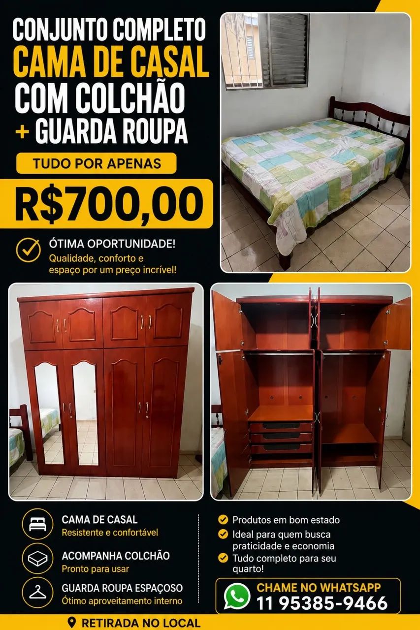 Jogo de quarto casal  - Foto 5