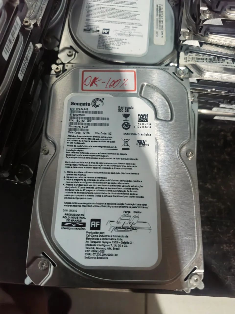 HDs 500GB 3.5 " SEAGATE  - 100% e Testados!  - Foto 2