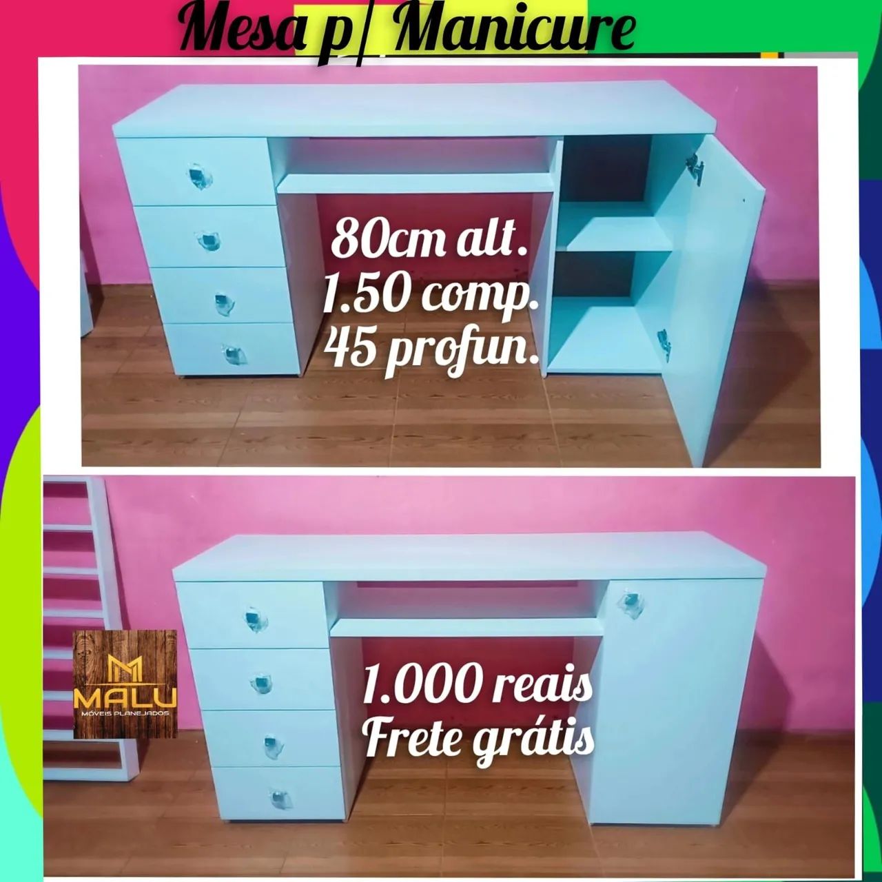 Promoção mesa para manicure 
