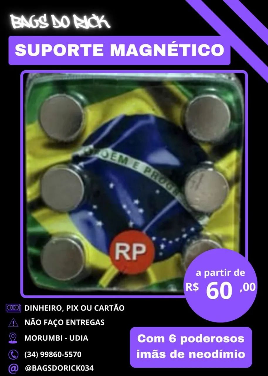 SUPORTE MAGNÉTICO PARA MOTO  - Foto 5