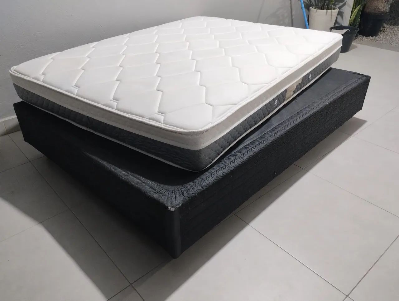 Cama box casal padrão base e colchão entrego ler anúncio 