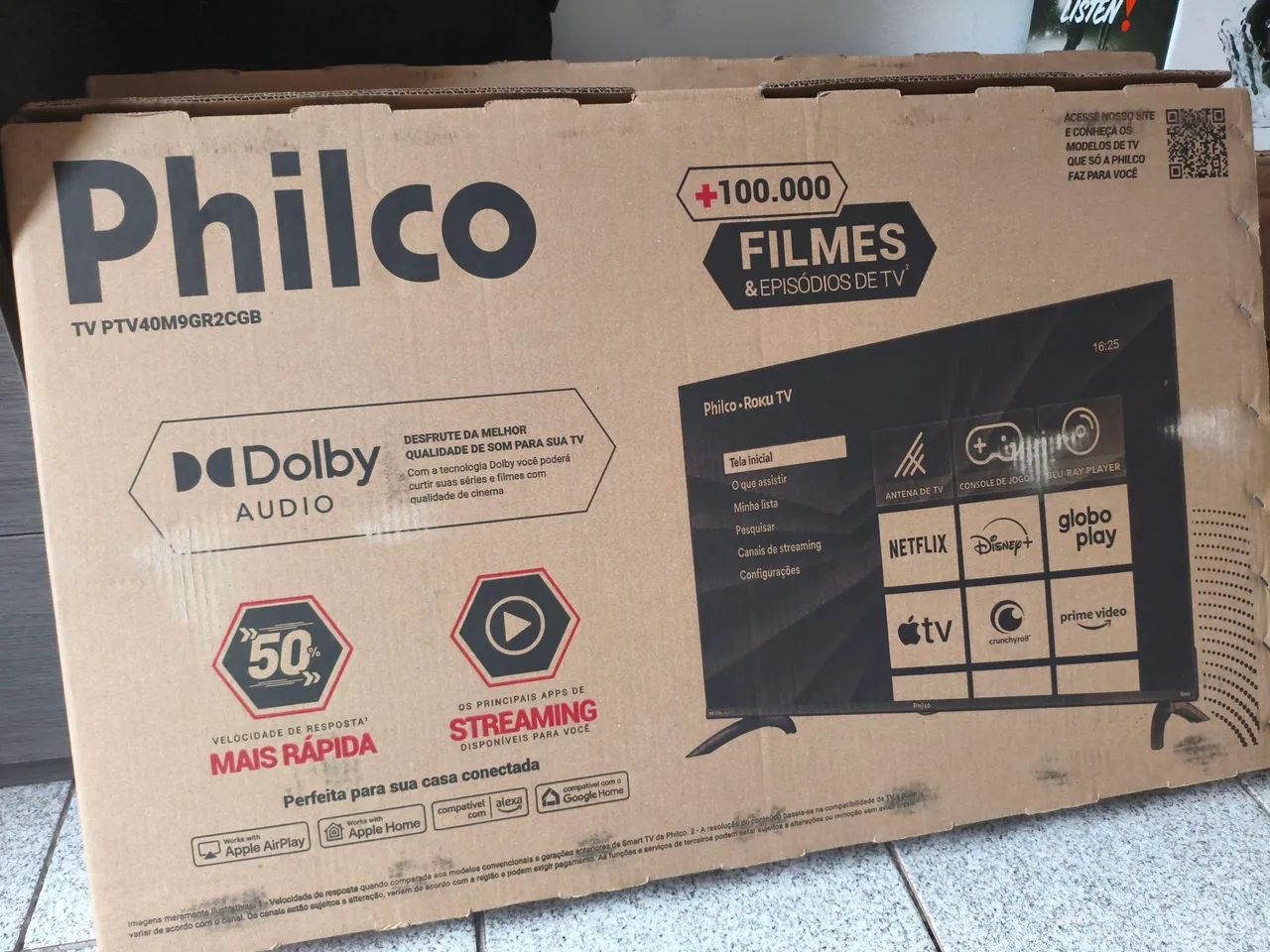 SMART TV PHILCO 40 POLEGADAS ROKU TV LACRADA COM NOTA E GARANTIA DE FÁBRICA 01 ANO. - Foto 2