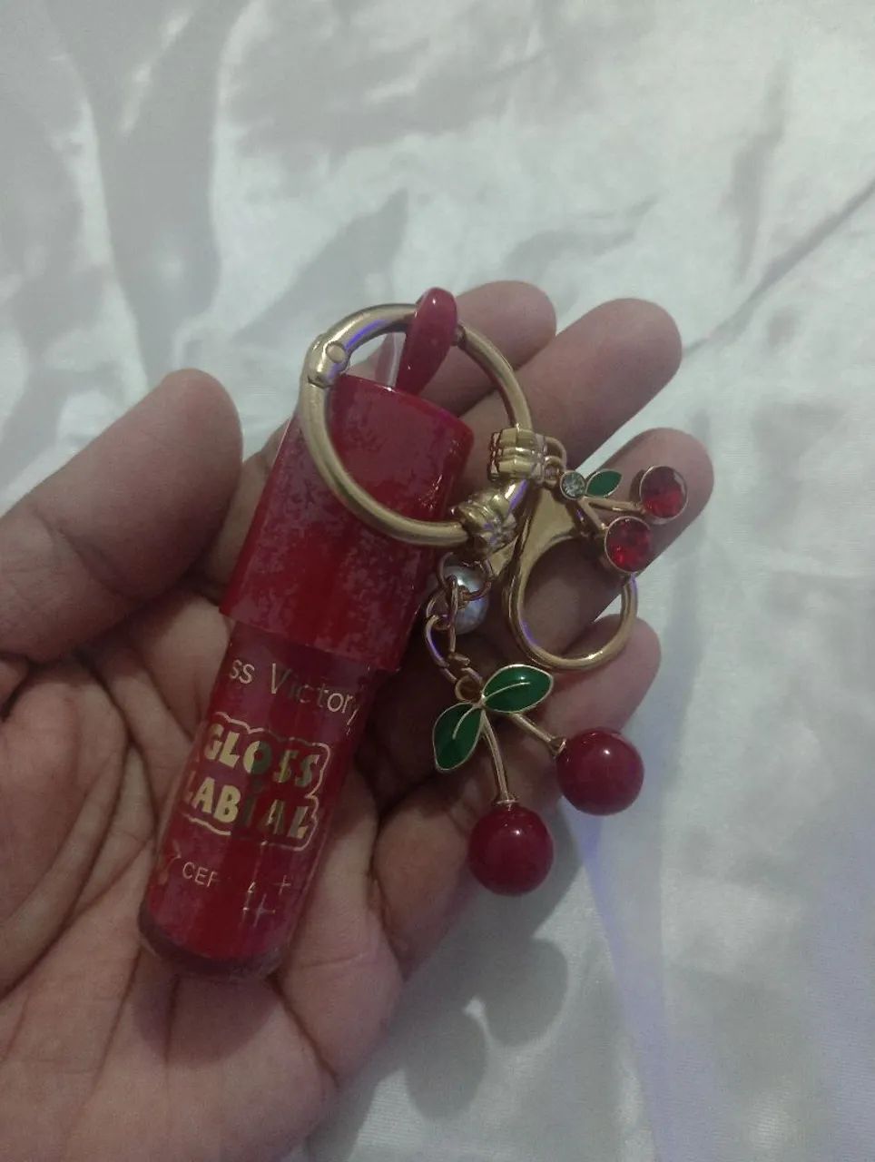 LIP GLOSS CHAVEIRO CEREJA CHERRY  -  MISS VICTORY