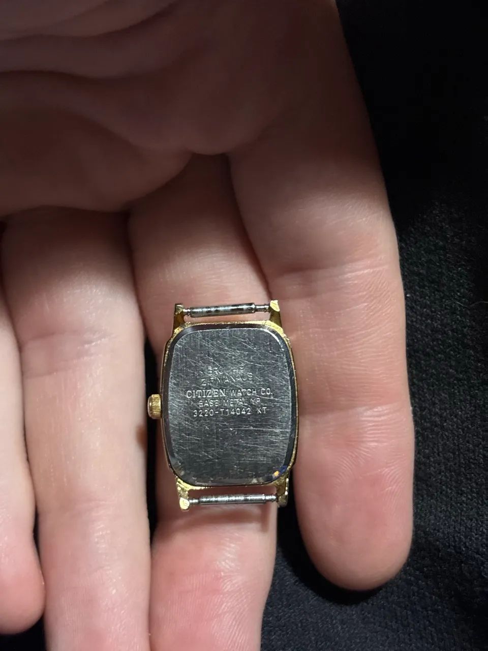 relógio citizen tank quartz vintage dourado 1980 - Foto 2