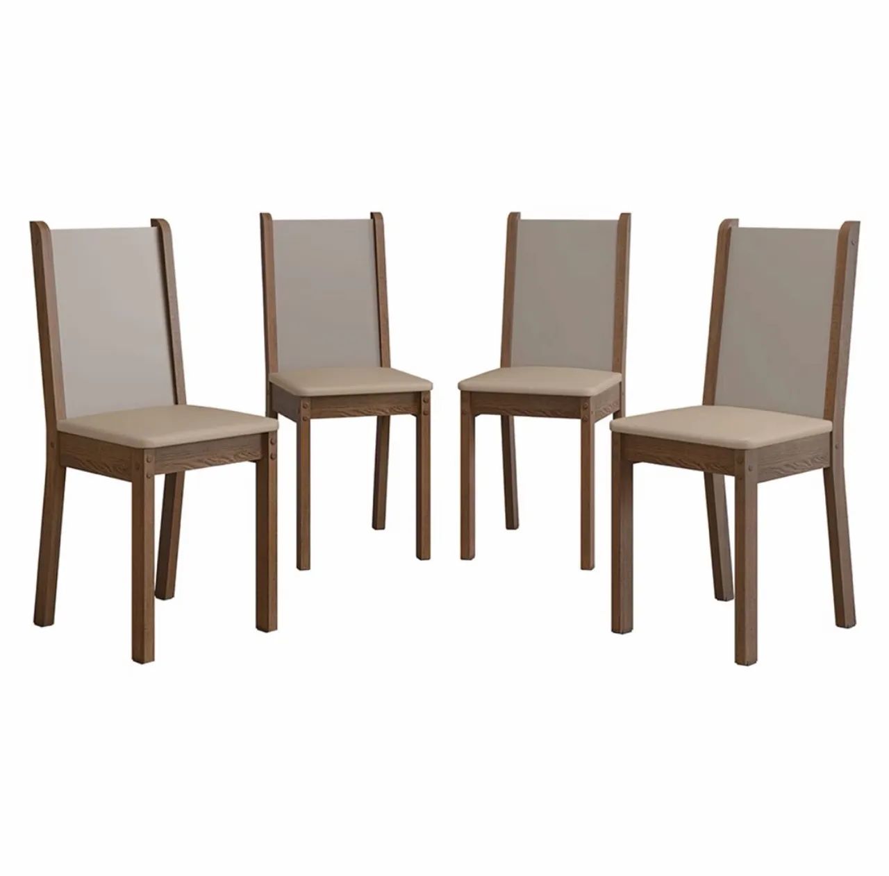 4 Cadeiras MDF/MDP (já montadas)