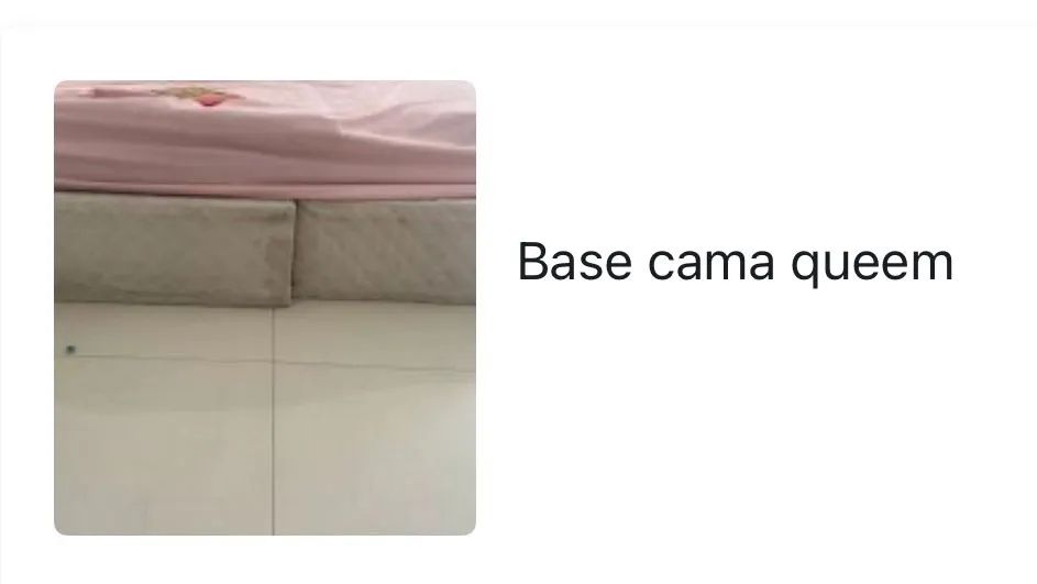 Doação base cama queem 