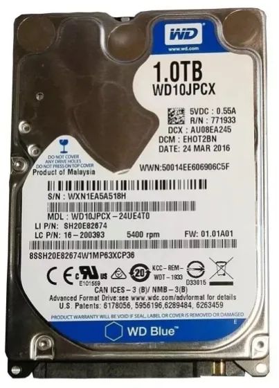 HD Western Digital 1 TB Notebook PlayStation
