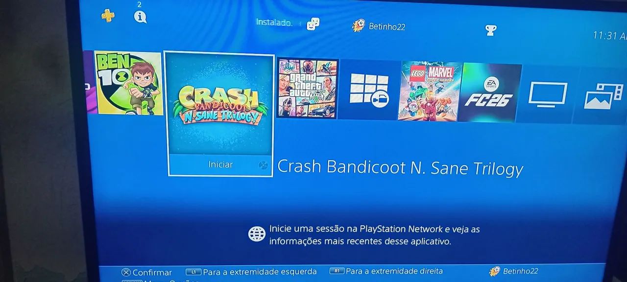 Ps4 com 2 controles e alguns jogos ? 