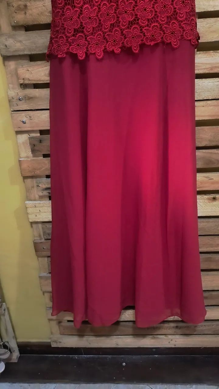 Vestido Longo Busto Renda  Gallery - Foto 3