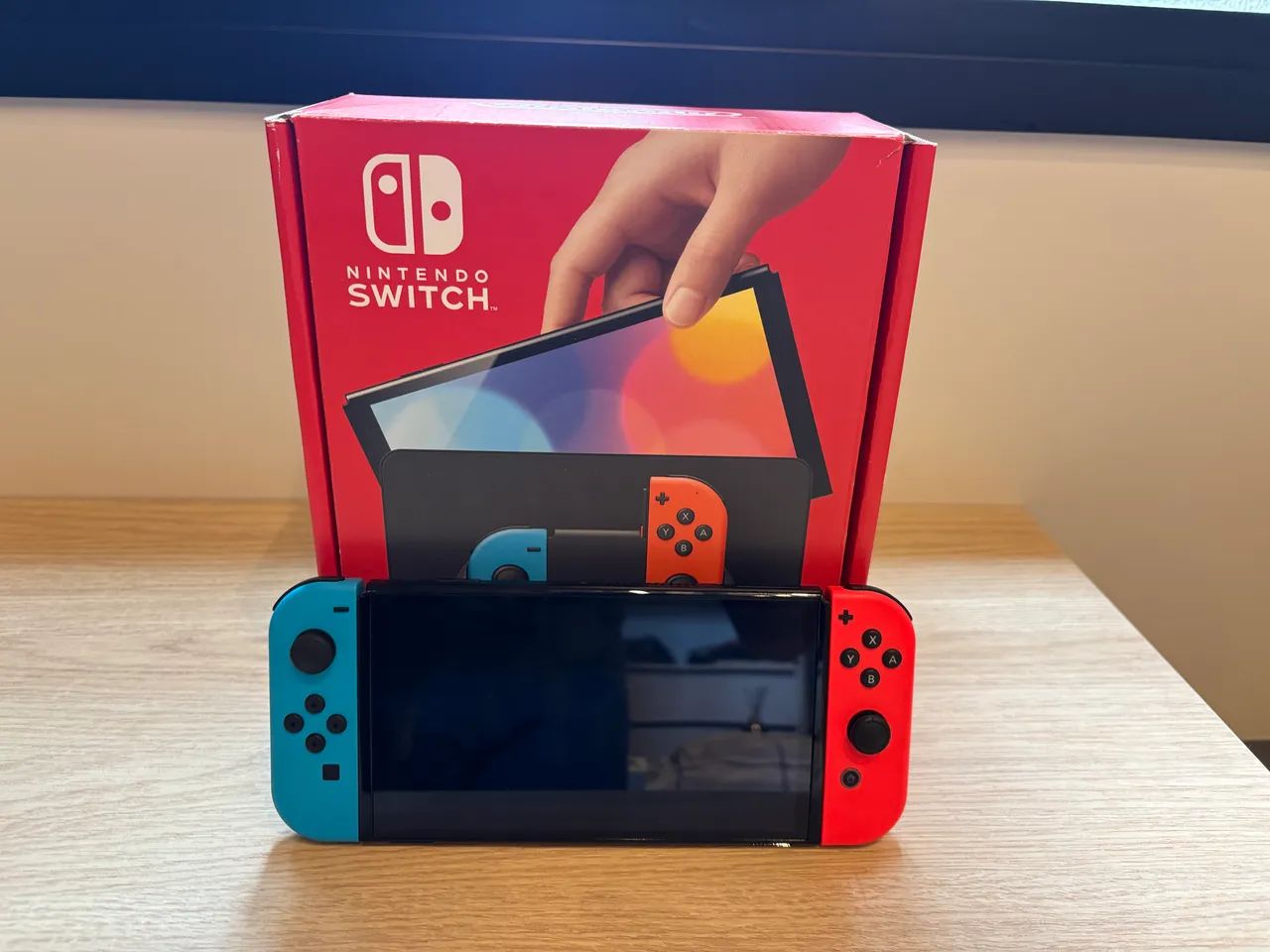 Nintendo Switch Oled - Excelente estado + case de proteção 